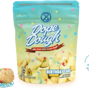 Baked Bags Birthday Cake Dope Dough
